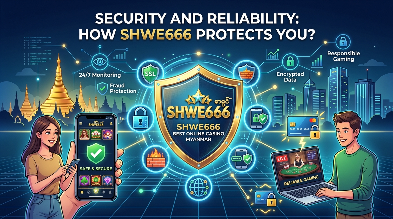 လုံခြုံရေးနှင့် ယုံကြည်စိတ်ချရမှု: Shwe666 က သင့်အတွက် ဘယ်လိုအကာအကွယ်ပေးမလဲ?